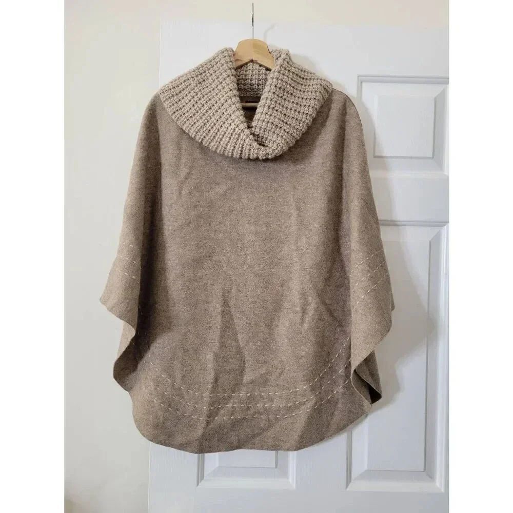 Shupaca Brown Poncho One Size NWOT